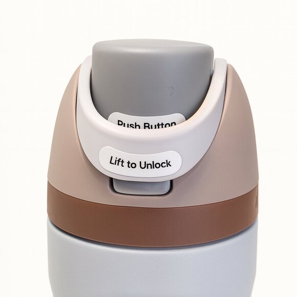 24 oz Stainless Steel Owala Free Sip! New, unused! Color: Calm Waters. Very chic - Picture 5 of 7